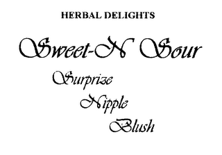 HERBAL DELIGHTS SWEET-N SOUR SURPRIZE NIPPLE BLUSH logo