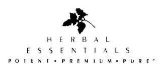 HERBAL ESSENTIALS POTENT · PREMIUM · PURE logo