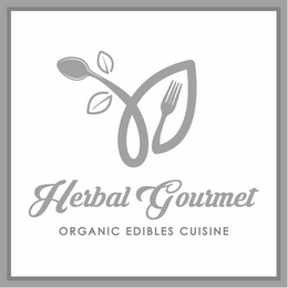 HERBAL GOURMET ORGANIC EDIBLES CUISINE logo