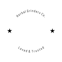 HERBAL GRINDERS CO. LOVED & TRUSTED logo