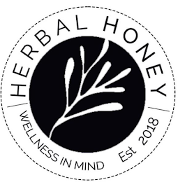 HERBAL HONEY WELLNESS IN MIND EST 2018 logo