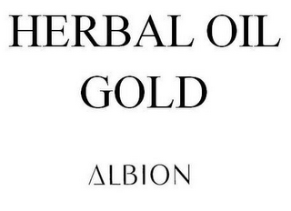 HERBAL OIL GOLD ALBION logo