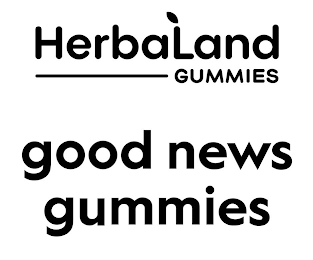 HERBALAND GUMMIES GOOD NEWS GUMMIES logo