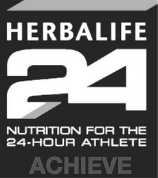 HERBALIFE 24 NUTRITION FOR THE 24-HOUR ATHLETE ACHIEVE logo