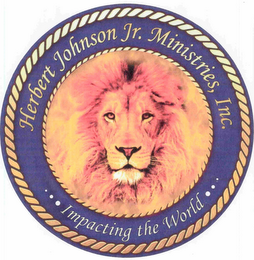 HERBERT JOHNSON JR. MINISTRIES, INC. IMPACTING THE WORLD logo