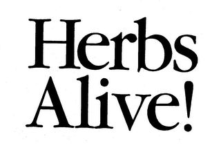 HERBS ALIVE! logo