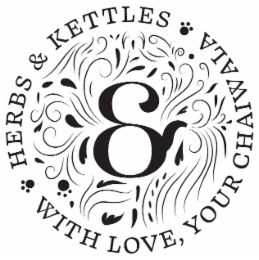 HERBS & KETTLES WITH LOVE, YOUR CHAIWALA logo