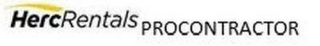 HERCRENTALS PROCONTRACTOR logo