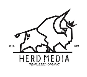 HERD MEDIA FEARLESSLY ORGANIC ESTD. 1980 logo
