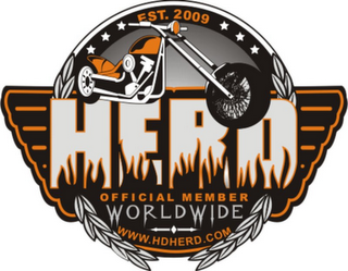 HERD OFFICIAL MEMBER WORLDWIDE - EST. 2009 AND THE HERD URL (WWW.HDHERD.COM) logo
