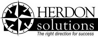 HERDON SOLUTIONS THE RIGHT DIRECTION FOR SUCCESS logo
