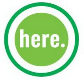 HERE. logo