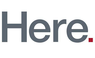 HERE. logo