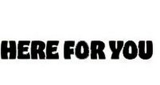 HERE FOR YOU logo
