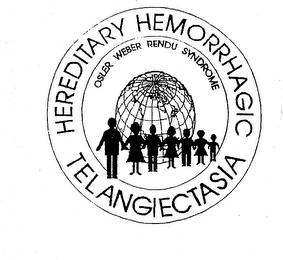 HEREDITARY HEMORRHAGIC TELANGIECTASIA OSLER WEBER RENDU SYNDROME logo