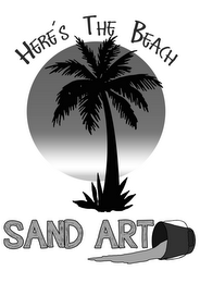 HERE'S THE BEACH SAND ART logo