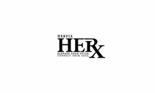 HERFIX HERX ELEVATE YOUR STYLE.  CONNECT YOUR SOUL. logo