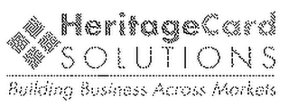 HERITAGE CARD SOLUTIONS BUILDING BUSINESS ACROSS MARKETS logo