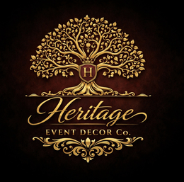 HERITAGE EVENT DECOR CO. logo
