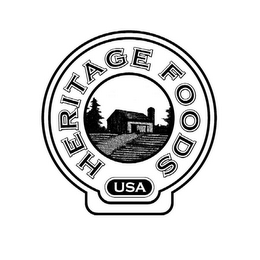 HERITAGE FOODS USA logo