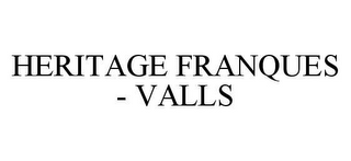 HERITAGE FRANQUES - VALLS logo