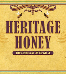 HERITAGE HONEY 100% NATURAL US GRADE A logo