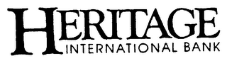 HERITAGE INTERNATIONAL BANK logo