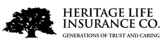 HERITAGE LIFE INSURANCE CO. GENERATIONS OF TRUST AND CARING logo