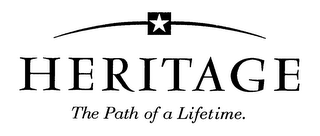 HERITAGE THE PATH OF A LIFETIME. logo