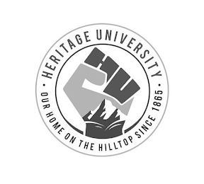 HERITAGE UNIVERSITY OUR HOME ON THE HILLTOP SINCE 1865 logo