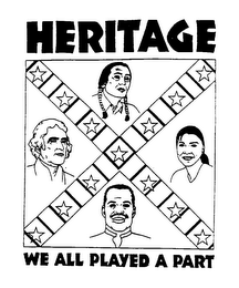 HERITAGE WE ALL PLAYED A PART logo