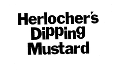 HERLOCHER'S DIPPING MUSTARD logo