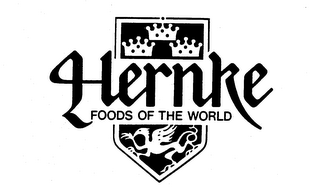 HERNKE FOODS OF THE WORLD logo