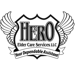 HERO ELDER CARE SERVICES, LLC YOUR DEPENDABLE ASSISTANT logo