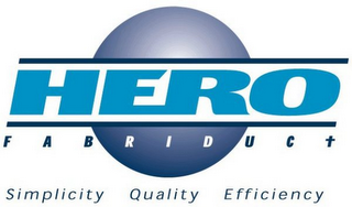 HERO FABRIDUCT SIMPLICITY QUALITY EFFICIENCY logo