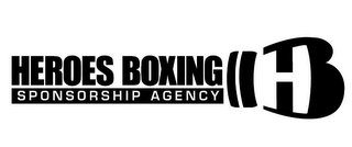 HEROES BOXING SPONSORSHIP AGENCY HB logo
