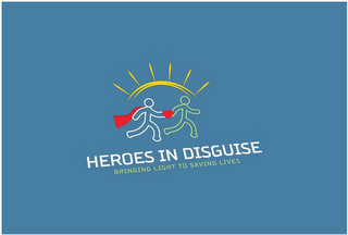 HEROES IN DISGUISE BRINGING LIGHT TO SAVING LIVES logo
