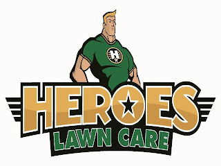 HEROES LAWN CARE logo