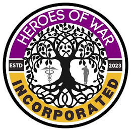 HEROES OF WAR ESTD 2023 INCORPORATED logo