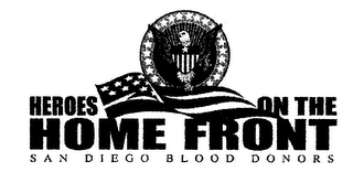 HEROES ON THE HOME FRONT SAN DIEGO BLOOD DONORS logo