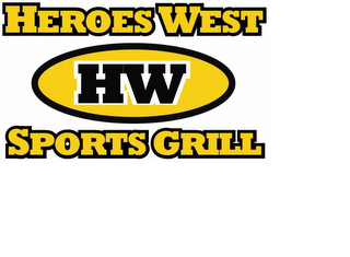 HEROES WEST HW SPORTS GRILL logo