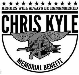 HEROES WILL ALWAYS BE REMEMBERED CHRIS KYLE MEMORIAL BENEFIT logo