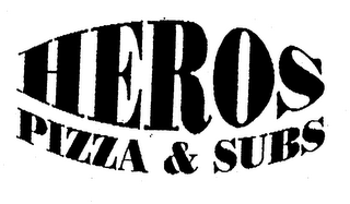 HEROS PIZZA & SUBS logo
