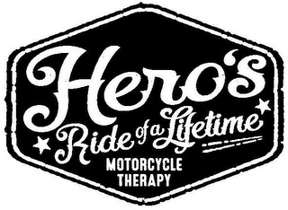 HERO'S RIDE OF A LIFETIME MOTORCYCLE THERAPY logo