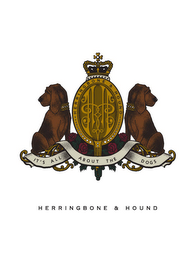 HERRINGBONE & HOUND IT'S ALL ABOUT THE DOGS logo