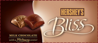 HERSHEY'S BLISS MILK CHOCOLATE WITH A MELTAWAY CENTER logo