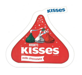 HERSHEY'S KISSES BRAND SINCE 1907 MILK CHOCOLATE KISSES logo