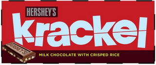 HERSHEY'S KRACKEL MILK CHOCOLATE WITH CRISPED RICE logo