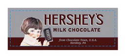 HERSHEY'S MILK CHOCOLATE FROM CHOCOLATE TOWN, U.S.A. HERSHEY, PA logo