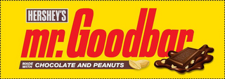 HERSHEY'S MR. GOODBAR MADE WITH CHOCOLATE AND PEANUTS logo